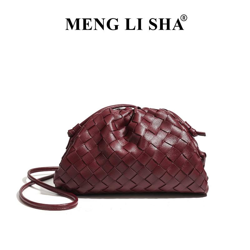 Retro High-end Handwoven Bag, Simple and Fashionable Hand Wrinkled Cloud Bag, Versatile One-shoulder Crossbody Dumpling Bag
