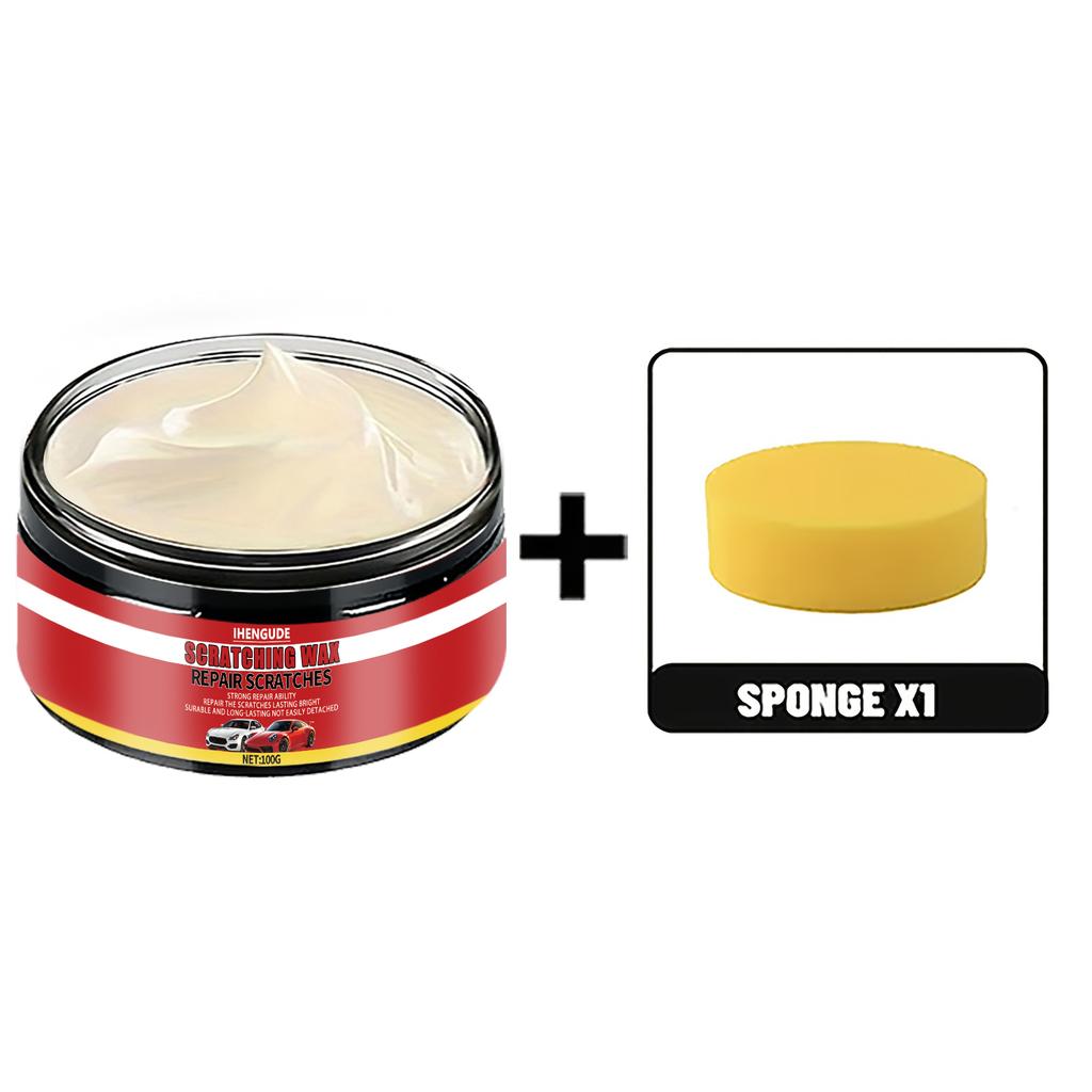 100ml Car Scratch Remover Car Scratch Eraser Long-Lasting Coating Repair Agent with Sponge Cleaning Paste Paint Care Wax