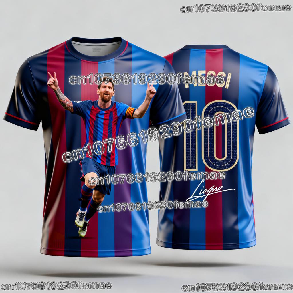 Fashion MESSI Men Football T-shirt 2026 Summer Fan Edition Commemorative Jersey Casual Sportswear Top Superstar Print