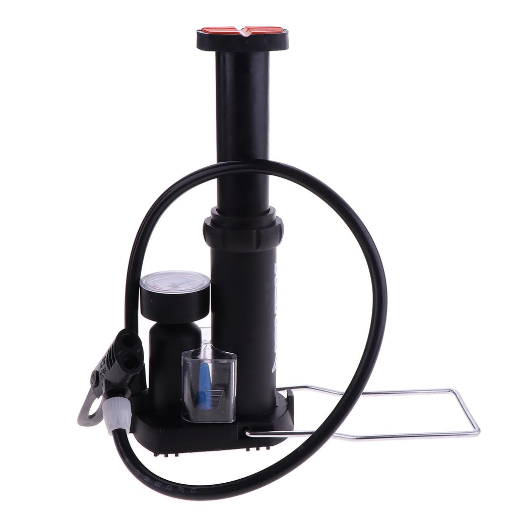 Buy Portable Bike Foot Activated Pump with Pressure Gauge Mini Bicycle