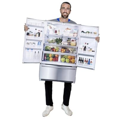 Koelkast Kostuum Grappige Koelkast Cosplay Outfit voor Volwassenen Fancy Dress Up Kostuum Halloween Rollenspel Feest Requisieten