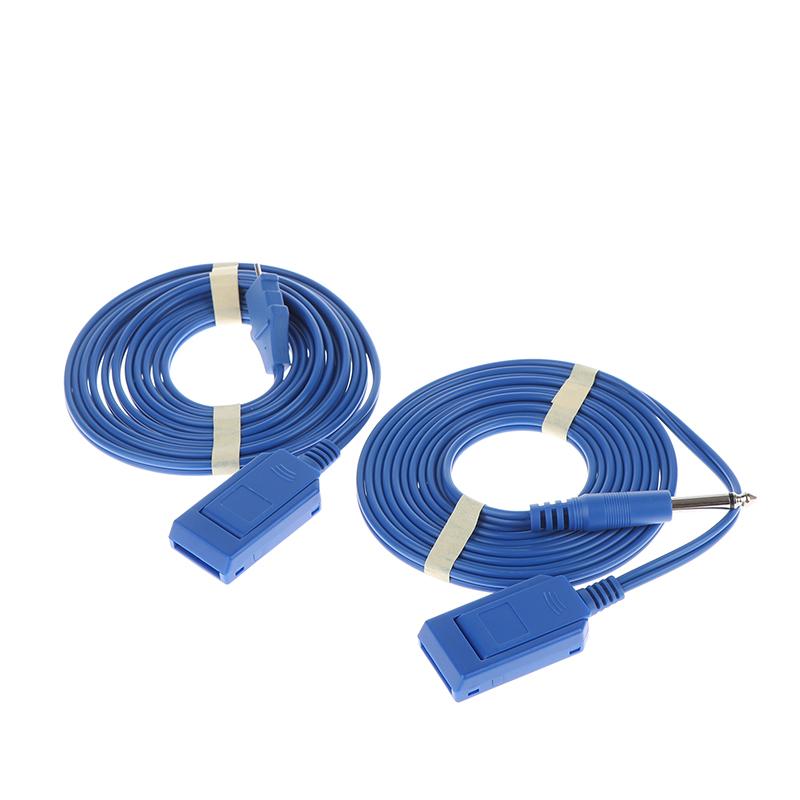 Cable Adaptador de Placa de Electrodo Cable de Conexión de Placa Negativa Enchufe de 2,0 mm 6,3 mm para Placa Bipolar Desechable y Placa Monopolar