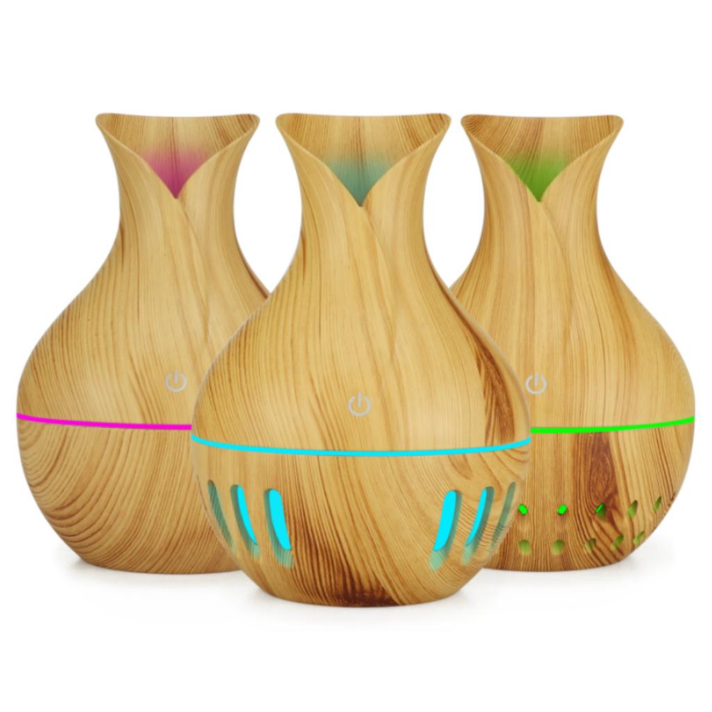 Air Humidifier Aromatherapy Diffuser Wooden 130ml
