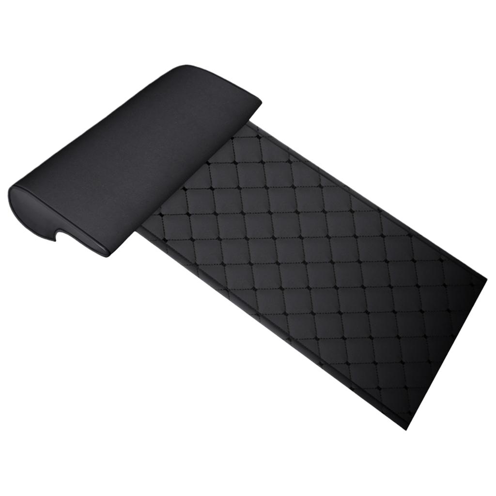 Car Seat Extender Leg Cushion Universal PU Leather Sponge Comfortable Fatigue Relief Auto Office Accessories 57x39cm