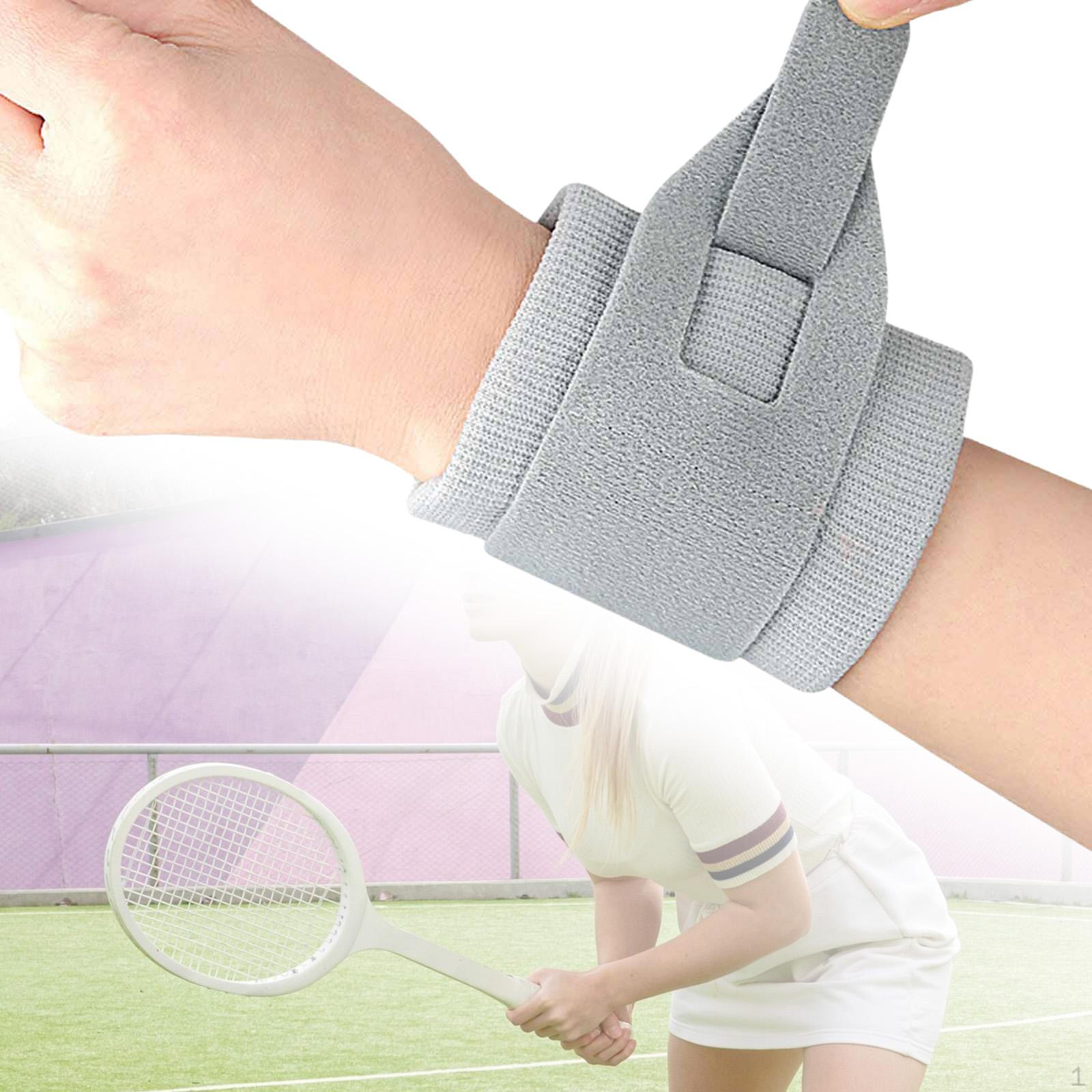 

Wrist Brace Portable Men and Women Wrap for Weightlifting Outdoor Home серый
