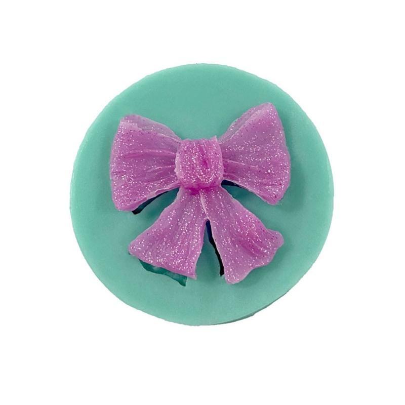 Mini Love Heart Bow Silicone Mold Handmade Soap Making Mould for DIY Baking Fondant Chocolate Wedding Cake