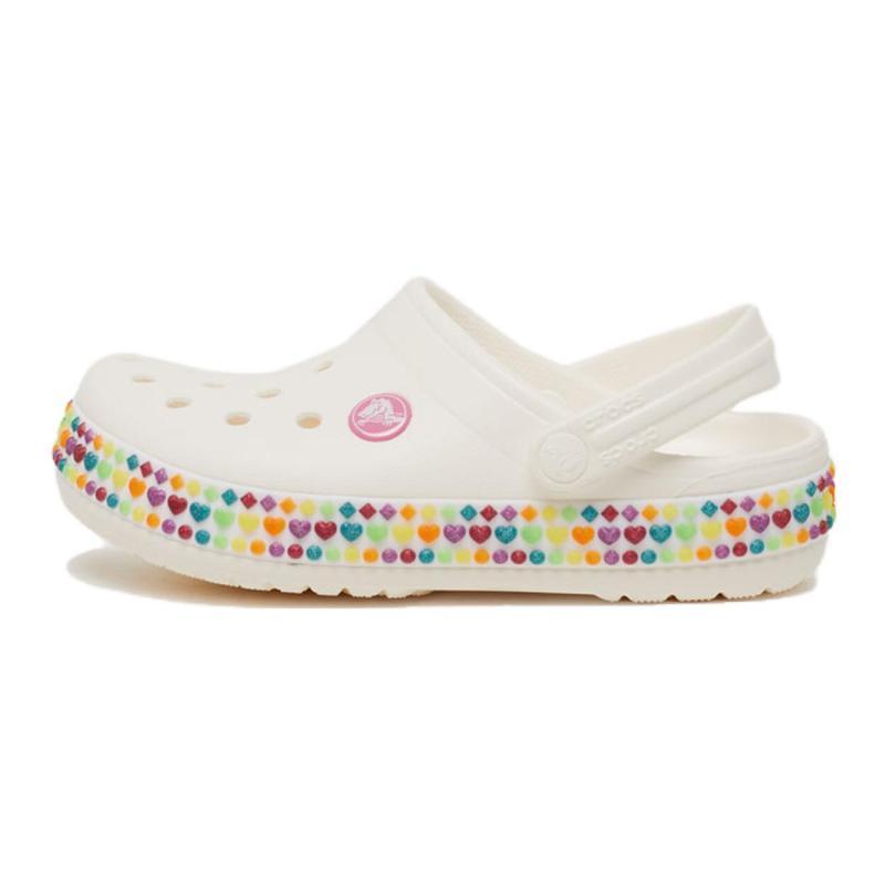 

Crocs Crocband Comfortable Non-Slip Breathable Sandals White Kids Model 32-33 белый
