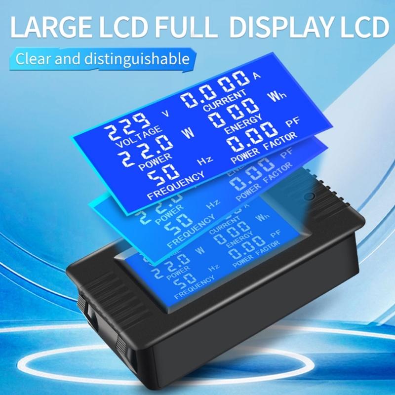 80-260V Voltage Detector Current Meter Multimeter Current Voltage Power Energy Meter Voltmeter Ammeter Testing Meter