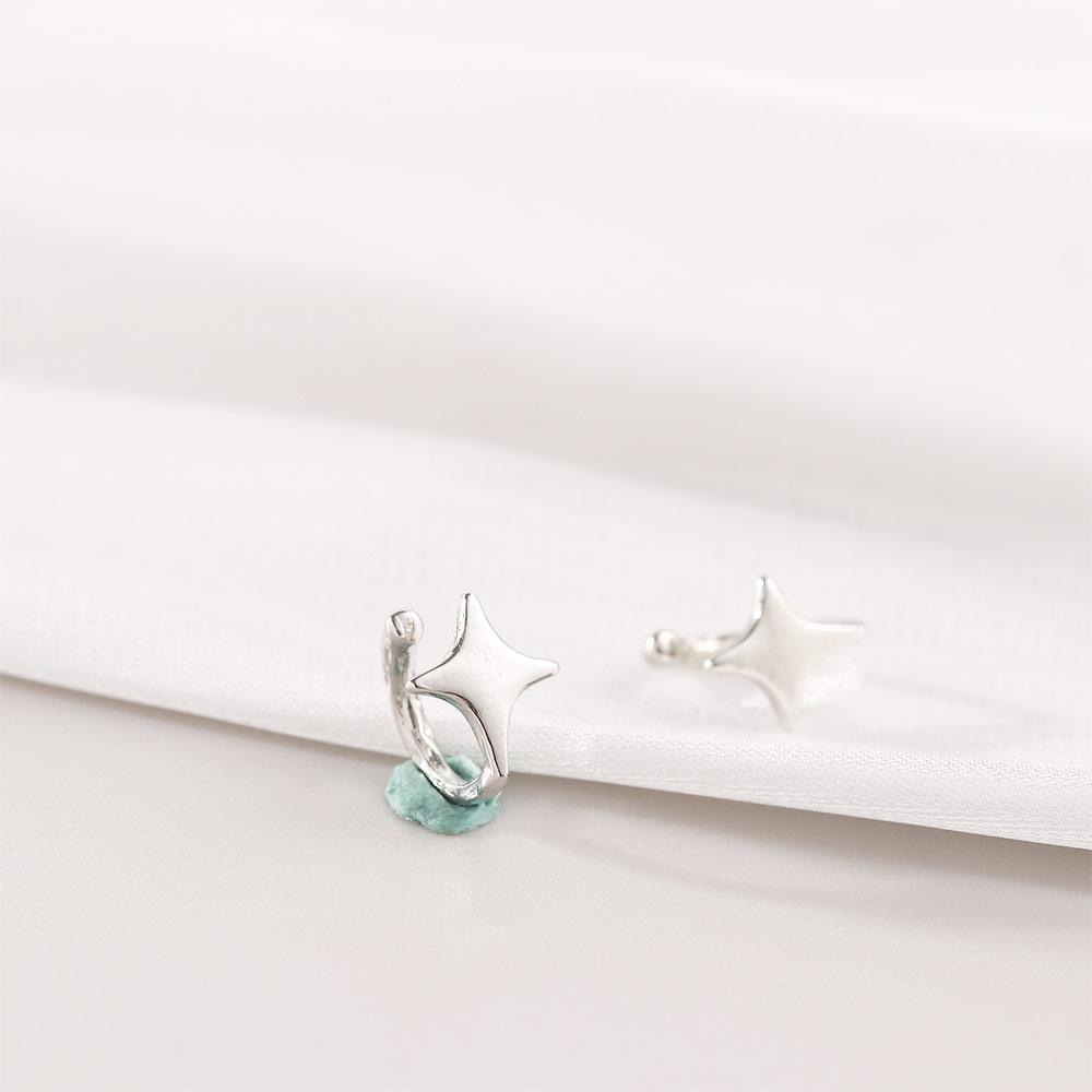 Jewelry Little C Cubic Clip Earring Star Ear Clips Cartilage Stud Women Earrings Korean Style