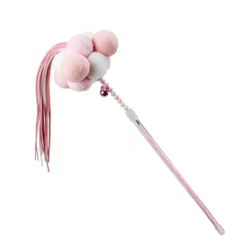 Katzenspielzeug: Raupen-Glocken-Teaser-Stab zur Selbstbeschäftigung und zum Backenzahnabrieb