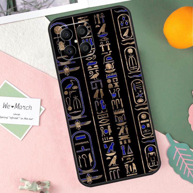 Ancient Egyptian Hieroglyphic Case For Honor 200 Lite 50 70 90 X9b X9a X8b X8a X8 X9 X9c Honor Magic 7 Pro 5 6 Lite Cover