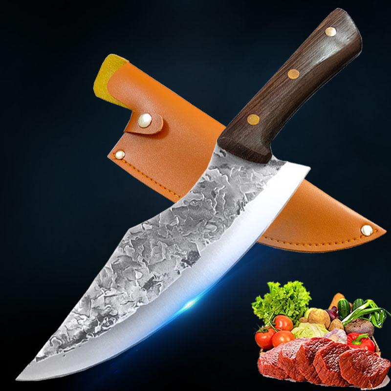 Forged Boning Knife Multipurpose Professional Kitchen Chef Knife Stainless Steel Knife Butcher Knife