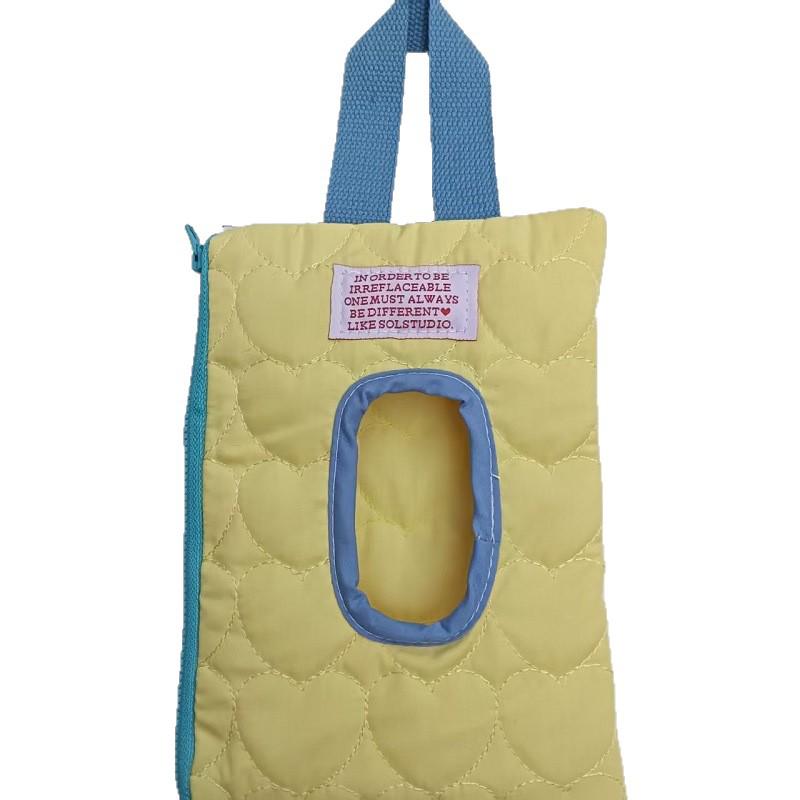 Wasserdichte Taschentuchbox im koreanischen Stil mit Macaron-Farben - Niedlicher hängender Feuchttuchhalter für Kinderwagen