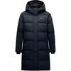 Solid Color Zipper Hooded Comfortable Breathable Versatile Mid-Length Down Jacket Women Outerwear Basic-Black 162517903-2
