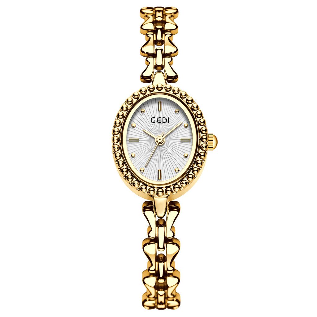 Orologio da Donna Bracciale Retrò Piccolo, Raffinato, alla Moda e Semplice Temperamento Versatile Orologio al Quarzo da Donna