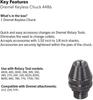 Dremel 4486 MultiPro schwarzer Schnellspannbohrfutter