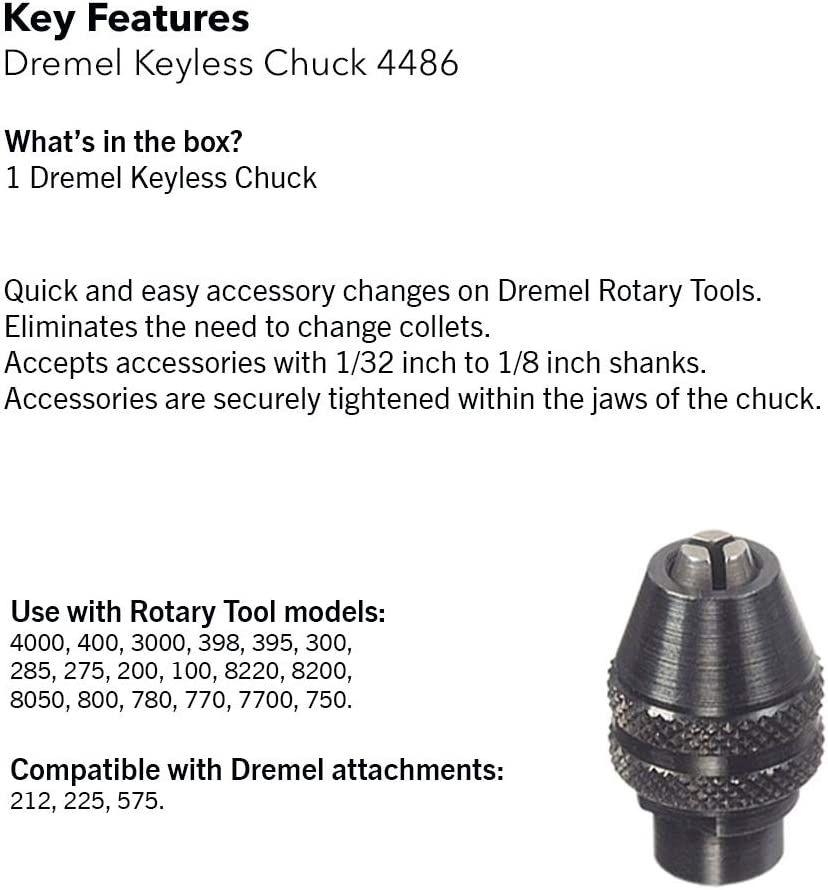 Dremel 4486 MultiPro schwarzer Schnellspannbohrfutter