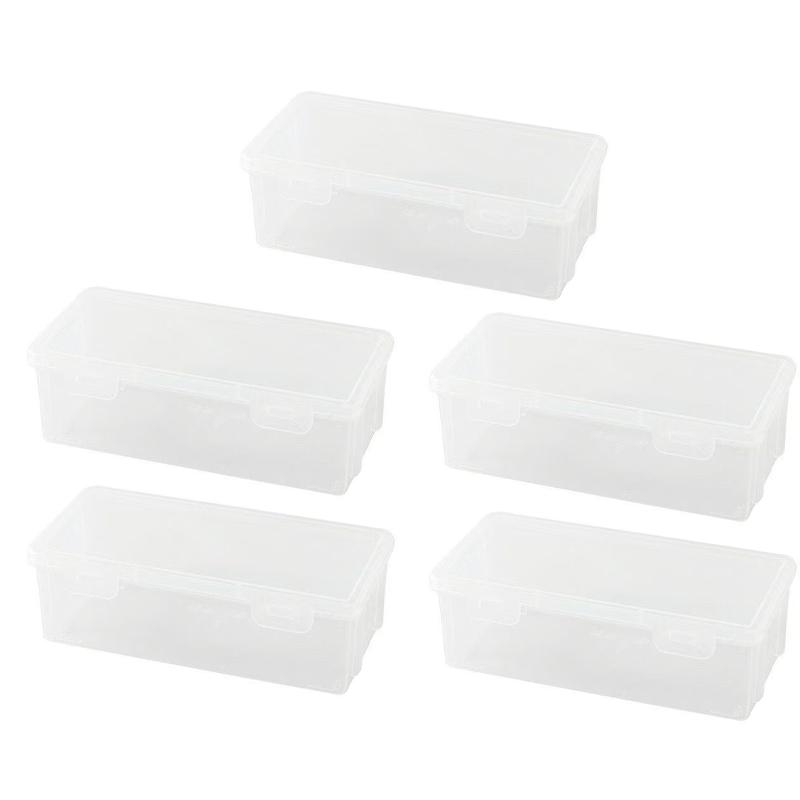 1-10 PCS Pencil Case Large-capacity Transparent Storage Box Colored Lead Children's Drawing Crayon Desktop Storage Box