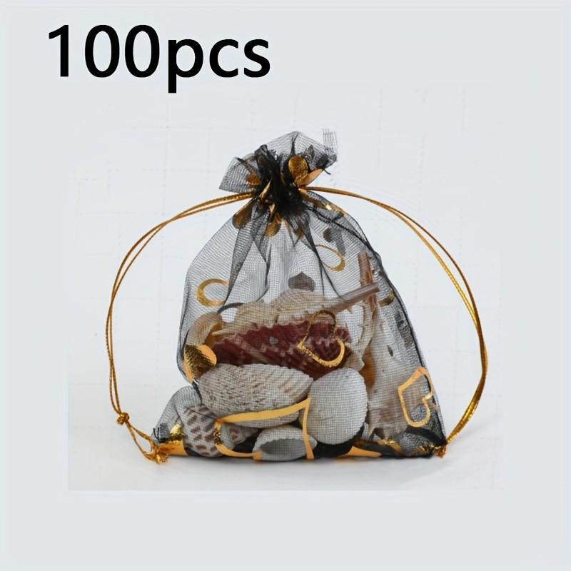100PCS Moon Star Organza Gift Bag Multicolor  Jewelry Gifts Pouches For Wedding Party Candy Bag  Jewelry Packing  Wholesal