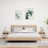 Vidaxl Ścienne Szafki Tv Z Led, 2 Szt., Dąb Sonoma, 40X30X40 Cm