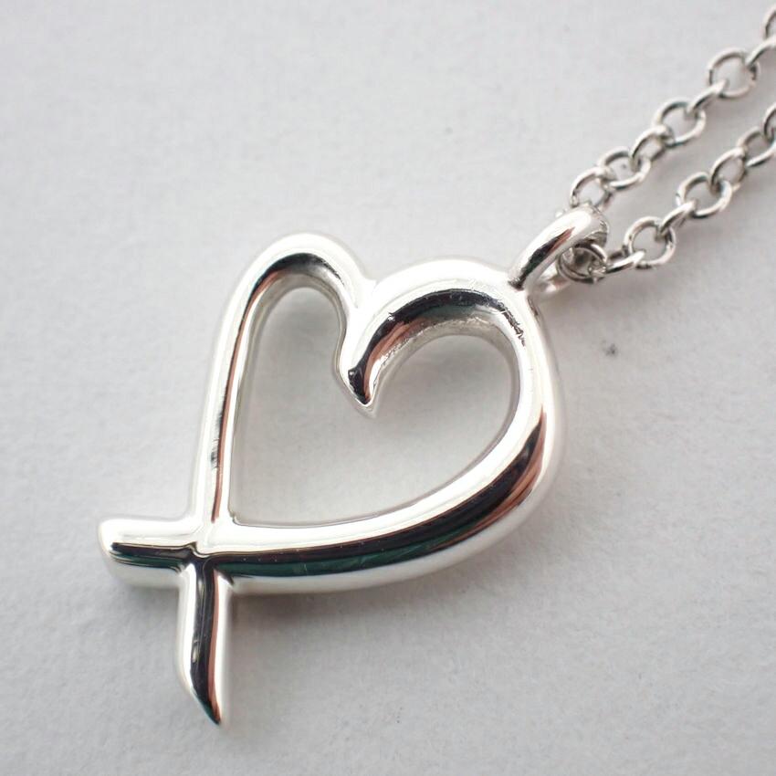 [Used] TIFFANY/Tiffany 925 Loving Heart Pendant/Necklace/j64-8