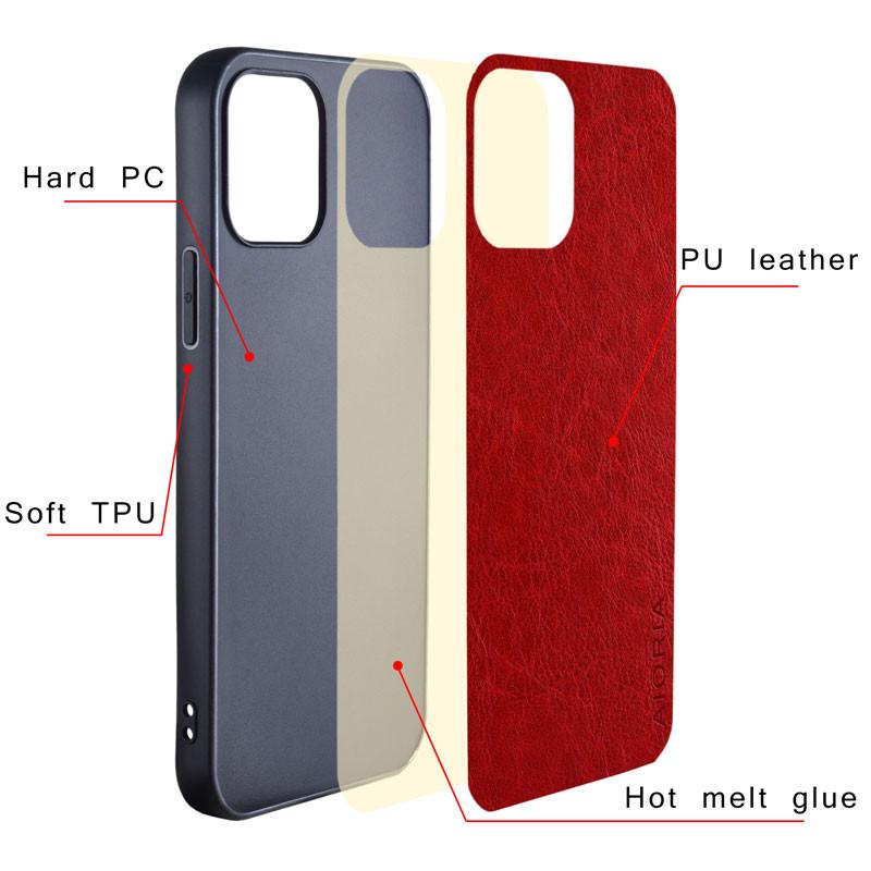 Luxury PU Leather Case for Oppo A6X A6T A6K 4G 5G Business Solid Color Design Phone Cover Soft TPU&Hard PC