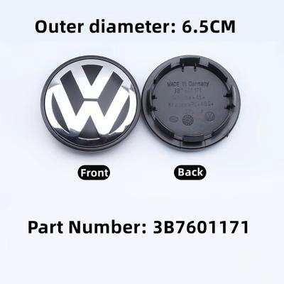 For VW 56/60/65/70/76mm 4PCS Car Wheel Hub Cap Badge TFBC-Y207 for VW Jetta MK5 Golf Passat Santana Beetle CC Wheel Center Caps