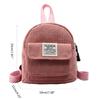 Damen Corduroy Rucksack Schüler Schultasche Reise Rucksack Mini Rucksack