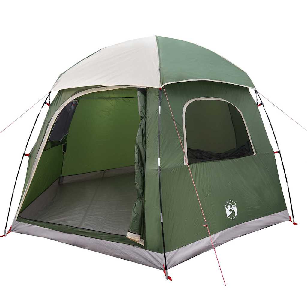 Family Igloo Tent for 6 Persons Green Waterproof