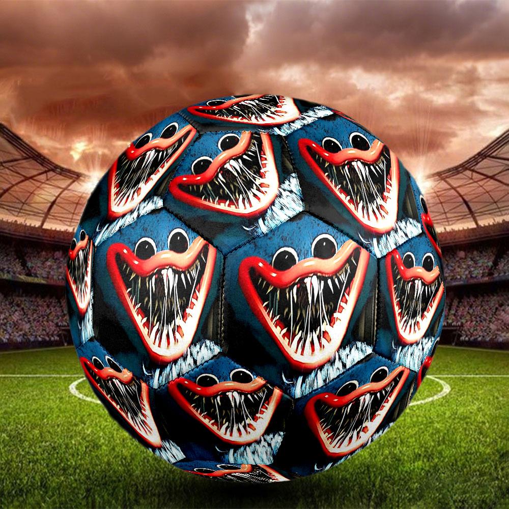 Huggy Wuggy Print Size 5 Soccer Ball, Standard Match Football for Sports Game and Team Practice, Ideal Gift for Soccer Fans