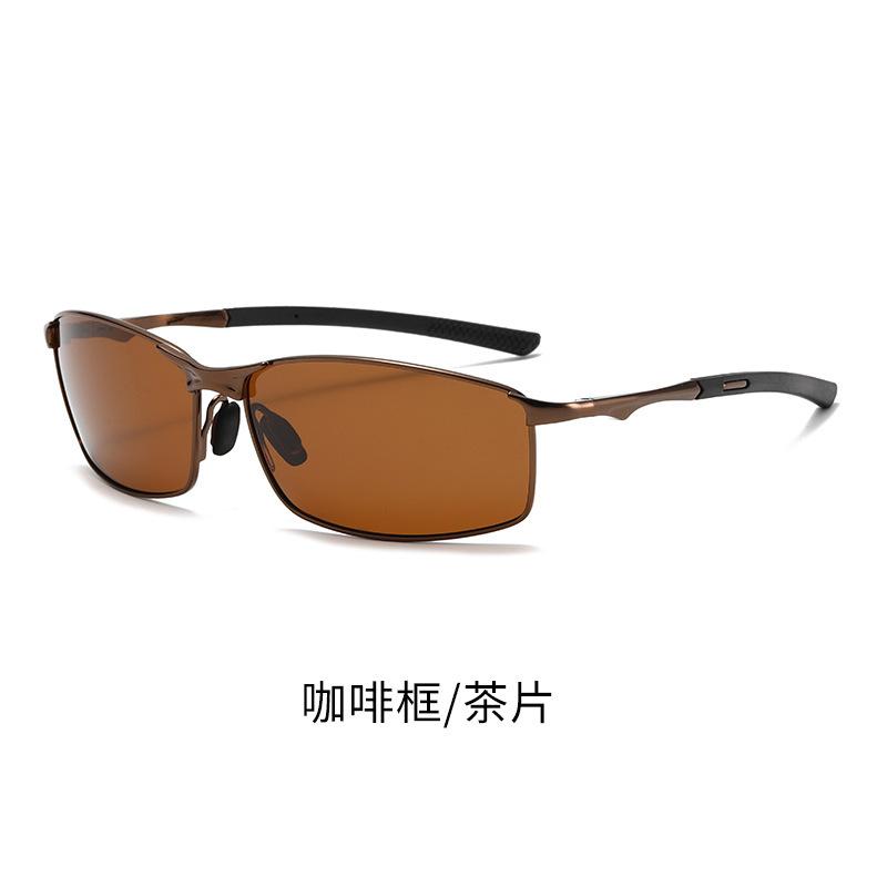 Day And Night Polarized Light Color-Changing Sunglasses Outdoor Sports Cycling Glasses Small Frame Metal Men'S Sunglasses Night Vision Glasses