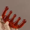 1pc Scalp Massage Comb - 5-Finger Design for Deep Relaxation, Fatigue Relief & Gua Sha Relax, Durable Plastic, Head Massager, Acupuncture