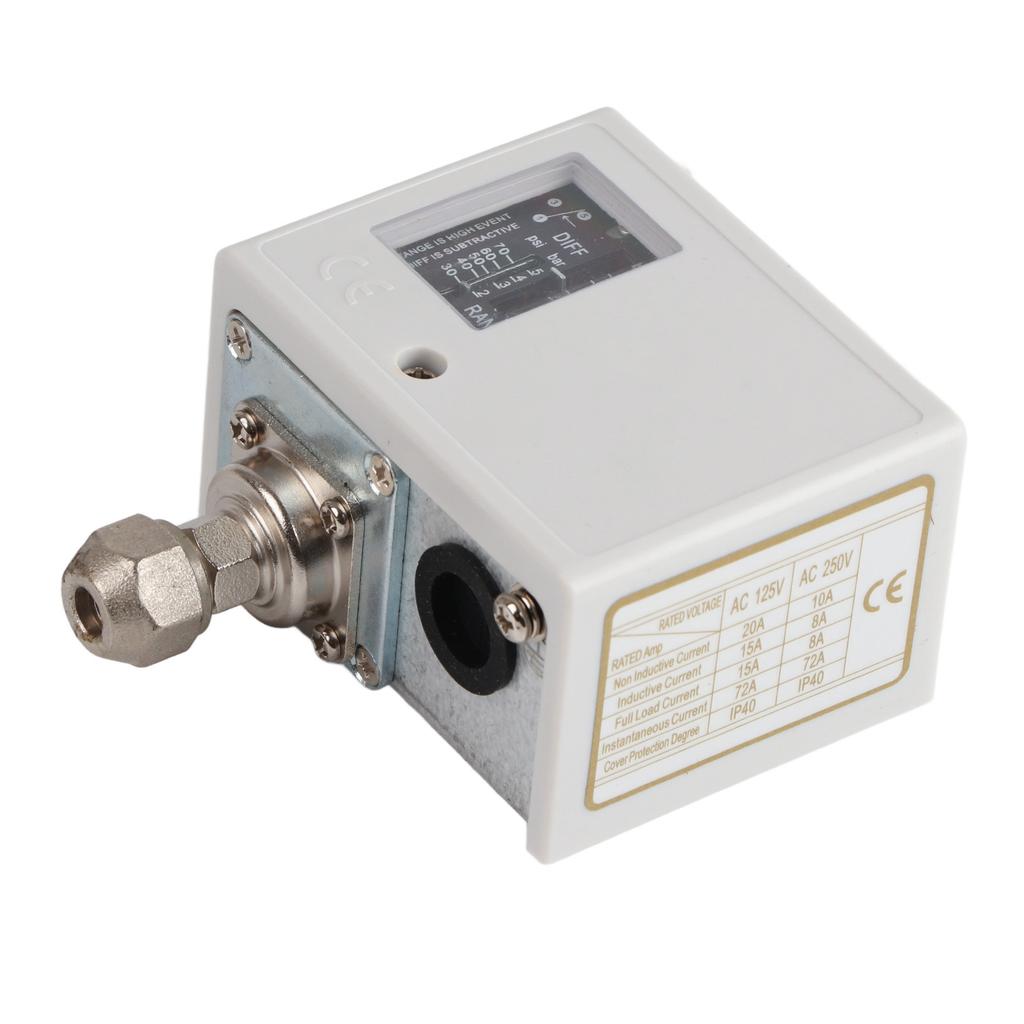 Set Presostat 20KG Miez Complet din Cupru IP40 Uscător Cazan Răcitor de Apă Presostat AC125V