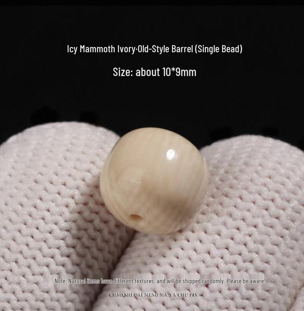 Eis-Mammutelfenbein-Fassperlen Armband: Stern, Mond, Bodhi-Samen, Buddha-Streublumen für DIY.