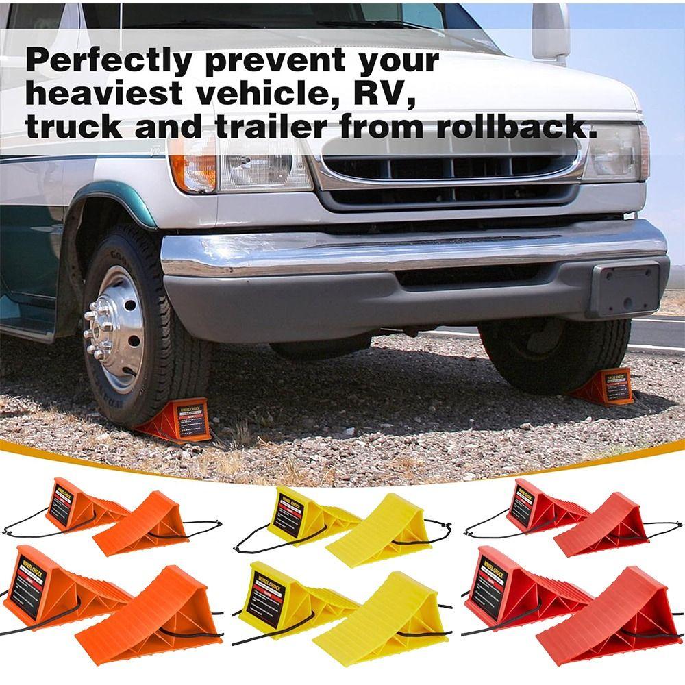 Space-Saving Wheel Chocks For RV With Handles Tire Chocks Wheel Ramp Wheel Alignment Block For RVs