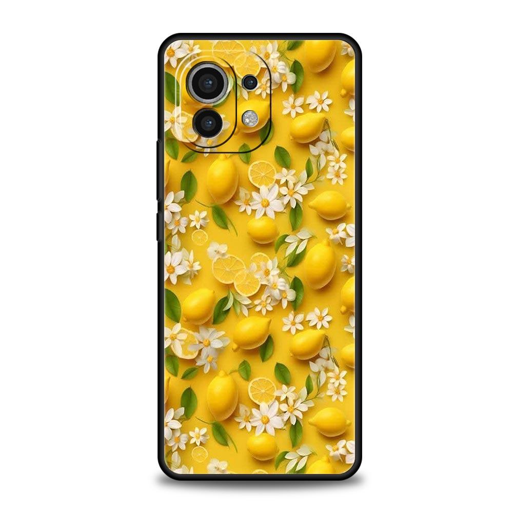 Summer Fresh Fruit Lemon Print Phone Case Cover for Xiaomi Mi 17 Pro Max 15 14 13 12 11 Ultra 15T 14T 13T 12T Pro Lite Soft TPU