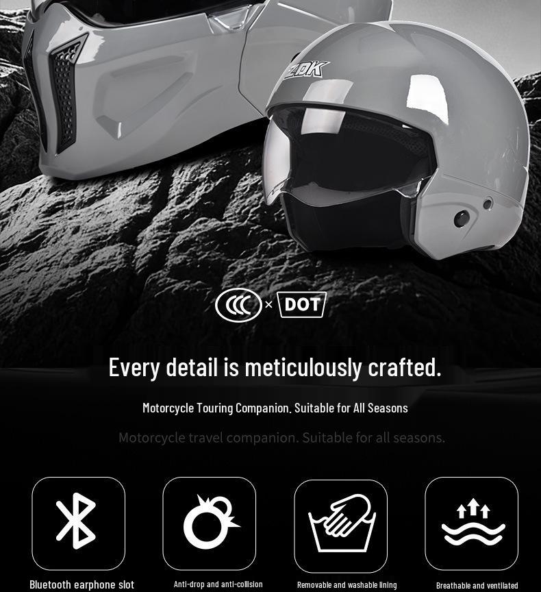 Scorpion Warrior Certified Retro Motorcycle Helmet, Full Face, All-Season