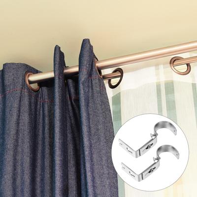 2Pcs Strong Blind Rod Brackets Simple To Use Perfect Hanging for Any Perforated Wall In Your Home Curtain Rod Brackets