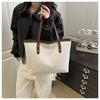 European Style Woven Faux Leather Tote Bag for Women, New Fashionable Large Capacity Shoulder Handbag, Casual Daily Commute Bag CLE