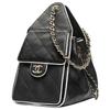CHANEL Calfskin Shoulder Bag Small Women's Black AS5293-B24123-U9622