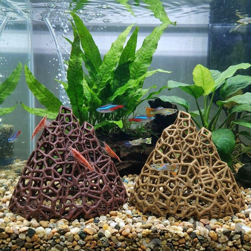 Hollow Out Aquarium Cave Shelter Plastic Shrimp Hiding Place  Shrimp Crab