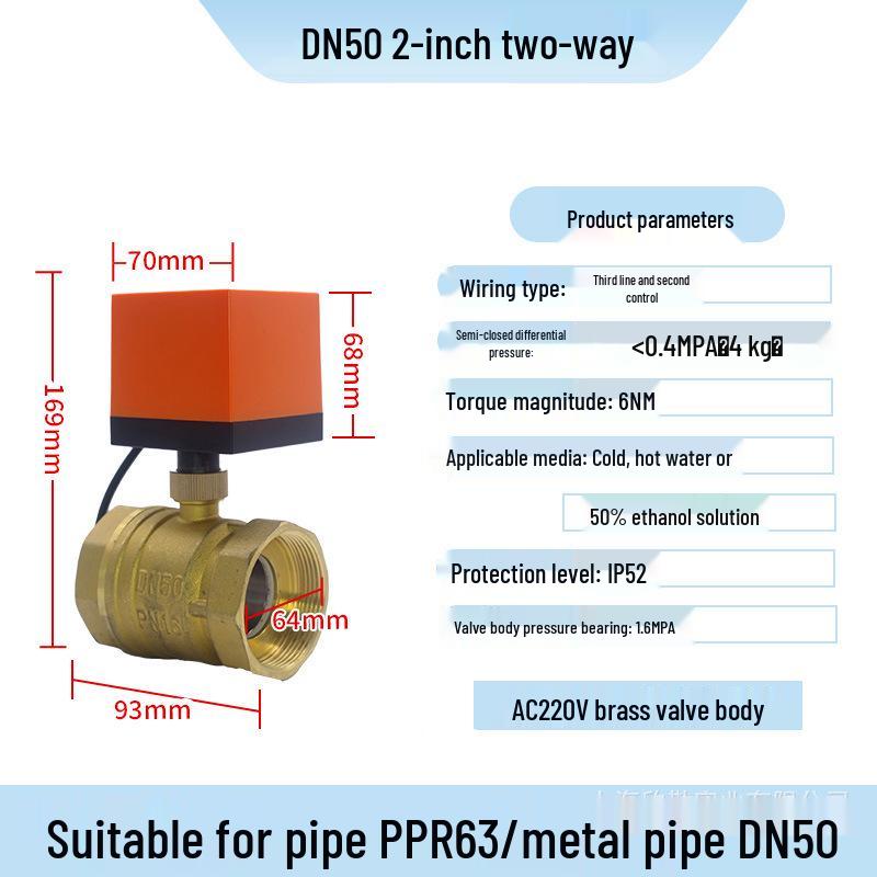 Zweiwege Messing Elektromagnetisches Solar-HVAC-Ventil: Temperaturregelung, Normalerweise offen/geschlossen, Zwei-/Draht-Kugelhahn.