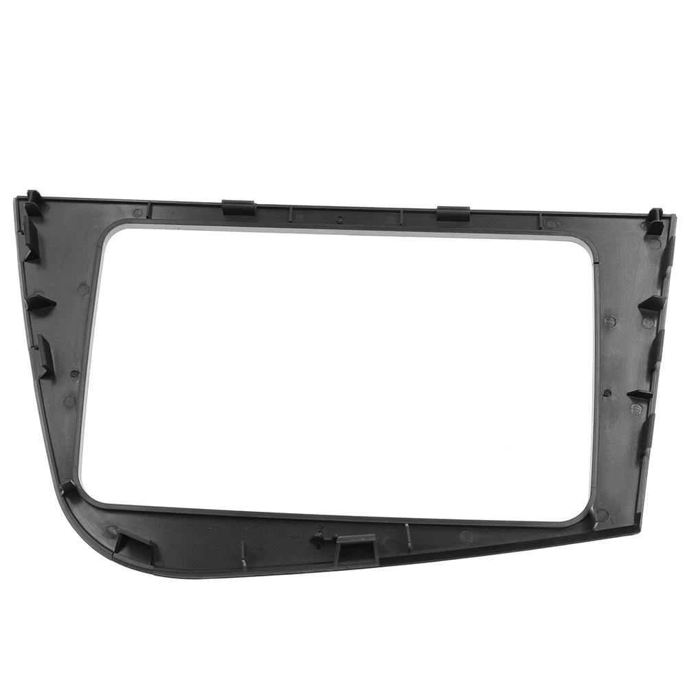 Double 2 Din Fascia For Seat Leon LHD Radio GPS Stereo Radio Panel Dash Mounting Installation Trim Kit Face Frame Bezel