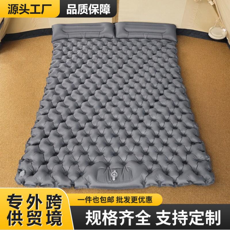 Dwunożny nadmuchiwany podkład kempingowy z TPU odporny na wilgoć z zintegrowaną poduszką 5 cm