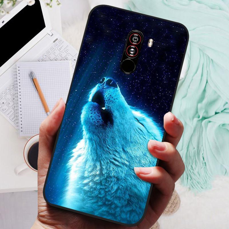For xiaomi mi pocophone f1 Cases Cat Painted Soft TPU Silicone Phone Cover For xiaomi poco F1 Case PocofoneF1 Case Coque Etui