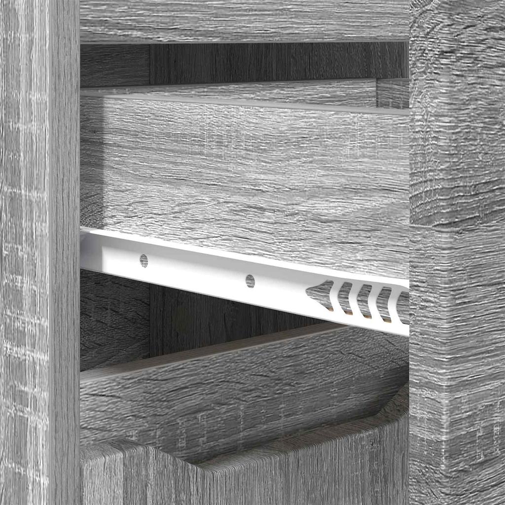 Bathroom Cabinet with Shelf Grey Sonoma 30.5 x 30 x 101 cm