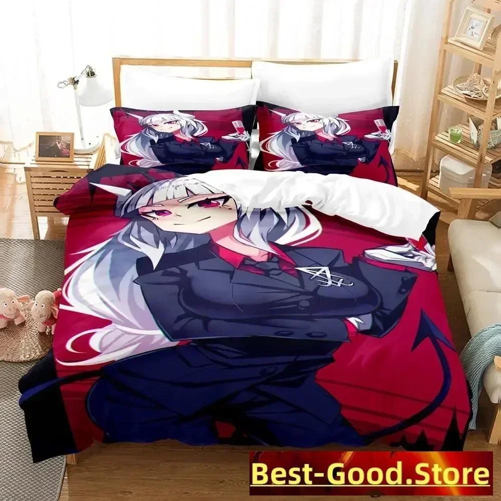 Helltaker Bettwäsche-Set Bettbezug Laken Bedrucktes Bett-Set Kissenbezug Bett Voll Queen King Size Bettdecke Schlafzimmer