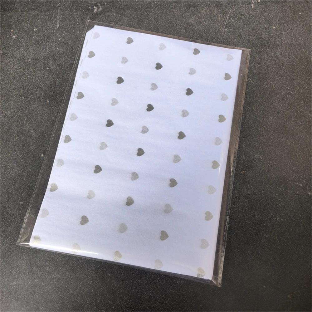 20Sheets 50*35cm Gift Wrapping Paper DIY Handmade Craft Star Love Dot Pattern Tissue Paper Floral Packaging Material