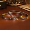 Classical Luxury Diamond-inlaid 18k Gold Stainless Steel Bracelets Suitable For Summer Travel And Fashionable Zircon