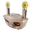 Speaker Home KTV Karaoke   Speaker with Two Microphone (Black)